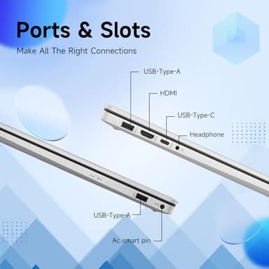 HP Premium 17.3" Touchscreen Laptop, 8-Cores Intel Core i3-N305, 32GB RAM, 128GB eMMC + 1TB SSD, Webcam, HDMI, Wi-Fi 6, Windows 11 S, Silver - Image 7