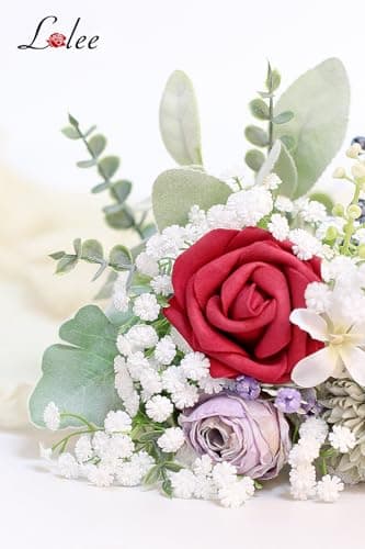 LELEE Baby's Breath Artificial Flowers - 30 PCS Babys Breath Flowers with Eucalyptus Stem Bulk - Real Touch Fake Gypsophila Bouquets for Wedding Decor, Party Arrangements, Home Decoration, DIY Crafts - Image 4