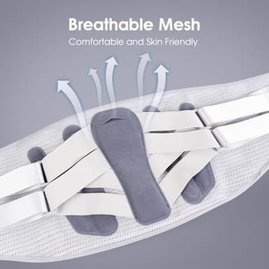 RESTCLOUD Back Brace for Lower Back Pain, Lumbar Support Brace Pain Relief for Women and Men, Ideal for Lower Back Pain, Sciatica, Scoliosis and Lifting at Work (X-Large) - Image 4