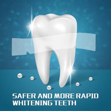 Teeth Whitening Strip 14 Treatments - Whitening Strips for Sensitive People, Fast Remove Smoking, Coffee, Wine Stains, Teeth Brightening Kit Pack of 28 Non-Slip Strips - Image 5