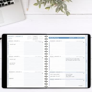 AT-A-GLANCE 2025 Appointment Book Planner, Weekly, 8" x 11", Large, The Action Planner, Black (70EP010525) - Image 2