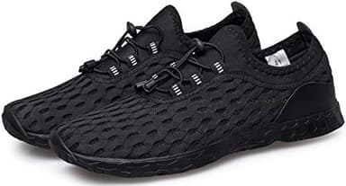 DOUSSPRT Women's Water Shoes Quick Drying Sports Aqua Shoes DarkBlack Size 7 - Image 7