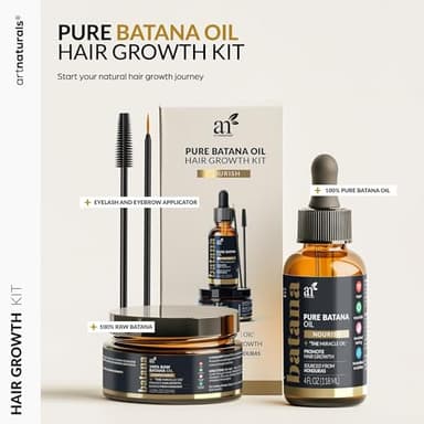 Batana Oil for Hair Growth – 4Pc Set: Raw Batana oil 4oz + 4.2oz Paste, Lash Wand & Brow Brush– Organic Dr. Sebi Inspired Products from Honduras –100% Unrefined Miracle for Scalp, Edges & Eyebrows - Image 2