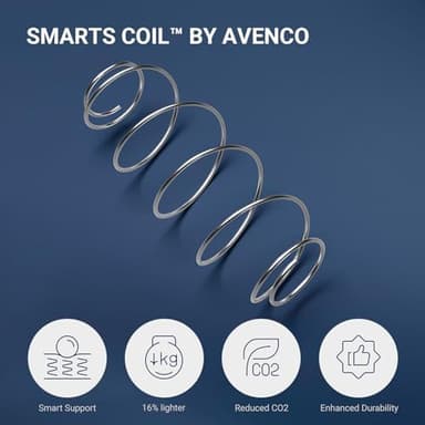 Avenco Twin Mattress, 10 Inch Medium Firm Twin Size Mattress in a Box, Hybrid Mattresses with Smarts™ Coil Pocket Springs for Motion Isolation, Strong Edge Support, CertiPUR-US Certified - Image 4