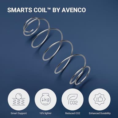 Avenco King Mattress, 12 Inch Medium Firm King Size Mattress in a Box, Hybrid Mattresses with Smarts™ Coil Pocket Springs for Motion Isolation, Strong Edge Support, CertiPUR-US Certified - Image 3