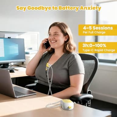 Hands Free Breast Pump | Super Light Wearable Breastfeeding Pump, 40kPa Strong Suction, 3 Modes 9 Levels, 150Min Battery Life, Portable Electric Milk Pump with 21/24/27mm Flanges for Nursing Moms - Image 6