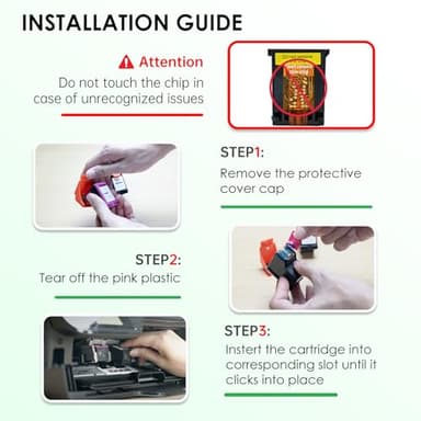 Remanufactured for 64XL Ink Cartridge Combo Pack Replacement for HP 64 Ink Cartridges Black and Color Combo Pack Fits for HP Envy Photo 7855 7858 7155 7120 7800 6252 6255 7158 7100 Tango Printer - Image 4