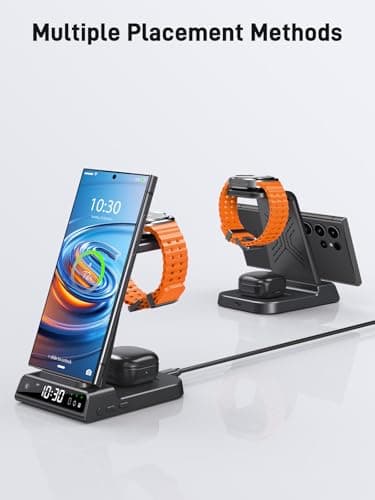 Wireless Charger for Samsung Charging Station, 3 in 1 Android Phone Charger for Samsung Galaxy S25 Ultra/S24 Ultra/S23/Z Fold7/Flip7, Galaxy Watch 8/8 Classic/Ultra/7/6/5, Galaxy Buds 3 Pro/3 - Image 5