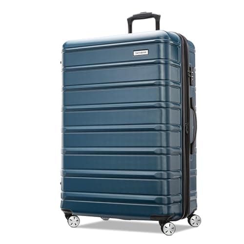 Samsonite Omni 2 28-Inch Large Checked Hardside Luggage with 360° Spinner Wheels - Scratch Resistant Hardshell - TSA Lock - Expandable Polycarbonate Shell for Lightweight Travel - Nova Teal - Image 1