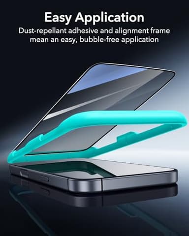 ESR 3 Pack for iPhone 17 Pro Max Privacy Screen Protector, Anti-spy Tempered-Glass Privacy Screen Protector with Easy Installation Tool, Micro-Curved Edges, Case Friendly - Image 4