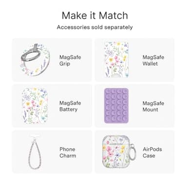 VELVET CAVIAR Case for iPhone 17 Pro Max | Compatible with MagSafe | 10ft Drop Tested | Cute Girly Protective Designer Cases for Women | Enchanted Floral Wildflowers - Image 8