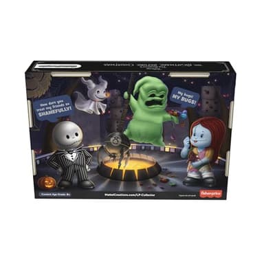 Little People Collector Disney Tim Burton’s The Nightmare Before Christmas Special Edition Set for Adults & Fans, 4 Figures in a Display Package - Image 6