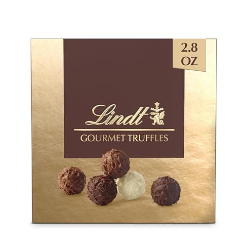 Lindt Gourmet Truffles Chocolate Candy Truffles Gift Box, Assorted Chocolate Truffles, 2.8 oz. - Image 1