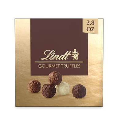 Lindt Gourmet Truffles Chocolate Candy Truffles Gift Box, Assorted Chocolate Truffles, 2.8 oz. - Image 1