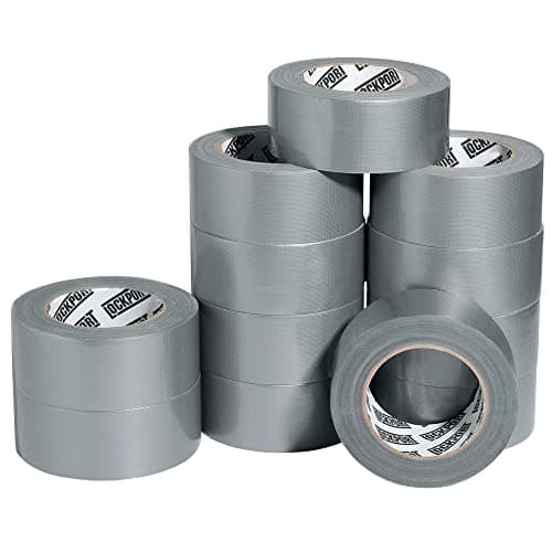 Lockport Duct Tape Heavy Duty Waterproof - 30 Yards x 2 Inch - 12 Roll Pack Silver Duct Tape Bulk Pack - No Residue, Flexible, Strong, All-Weather and Easy Tear - Grey Heavy Duty - Image 1