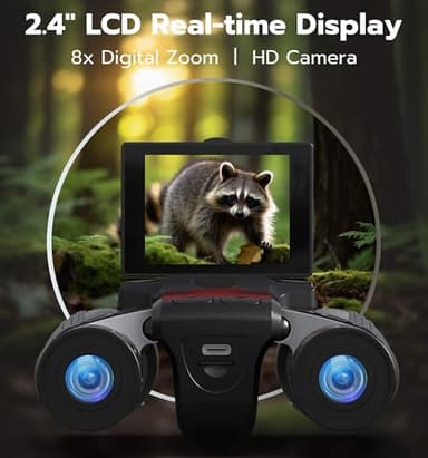 Anweller Binoculars with Camera, 12x32 High Powered Compact Binoculars for Adults and Kids, for Bird Watching, Cruise Ship, Hunting, Travel, Hiking, Sport Games, Concert - Image 4