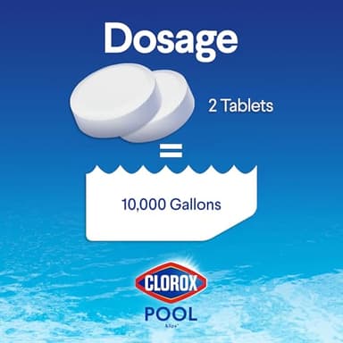 Clorox Pool&Spa XTRABLUE 3” Chlorinating Tablets, Individually Wrapped, Kills Bacteria & Stops Algae (5 LB) - Image 5