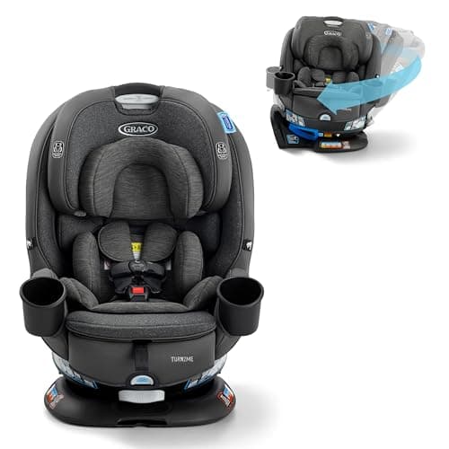 Graco Turn2Me 3-in-1 Rotating Convertible Car Seat, Manchester, Featuring Headrest and Harness Adjust, Easy Installation and Steel Reinforced Frame - Image 1