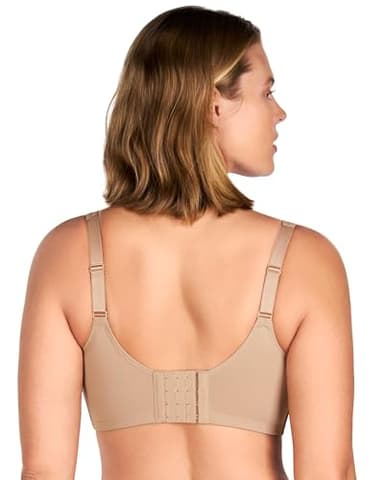 HSIA Minimizer Bras for Women Plus Size, Full Coverage Coolcomfort T Shirt Unlined Bra with Underwire for Heavy Breast, Taupe 34D - Image 4
