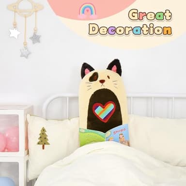 MorisMos Gaint Cat Plush Long Body Pillow, 43.3" Cat Stuffed Animal Cat Plushie Toy Big Soft Hugging Pillow - Image 4