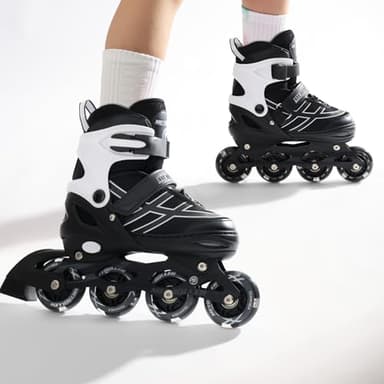 METROLLER Inline Skates for Girls Boys Ages 5-8 8-12 Adjustable Illuminating Wheels Inline Roller Skates for Youth Kids Outdoor Blades - Image 7