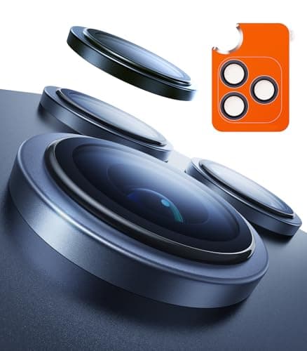 TORRAS 3-Year Ultimate Durability for iPhone 17 Pro Max/17 Pro Camera Lens Protector-1:1 Invisible Fit & Ultra Clarity, Military-Grade 9H+ Aerospace Glass Anti-Scratch Easy Installation,Deep Blue - Image 1