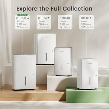 Waykar 80 Pint 2025 Energy Star Dehumidifier for Home, Basement, Large Rooms up to 5,000 Sq. Ft. - Auto Defrost, Ultra Quiet(40 dB), Auto Comfort Mode, with Drain Hose & Water Tank - Image 9