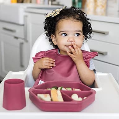 Tiny Twinkle Mess Proof Baby Bibs for Eating – Waterproof, Wipeable Toddler Bibs with Pocket – Baby Food Bibs for Girls & Boys(3 Pack,Unicorn) - Image 2