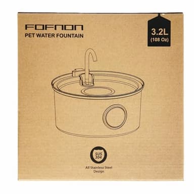 Cat Water Fountain Stainless Steel: Cat Fountain for Drinking - 108oz/3.2L Pet Water Fountain for Cats Indoor - Quiet Water Fountain for Cats - Faucet Pet Fountain - for Small and Medium-Sized Pets - Image 11