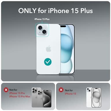 ESR Clear Case for iPhone 15 Plus Case, Shockproof Thin Cover, Yellowing-Resistant Slim Transparent TPU Phone Case, Zero Series, Clear - Image 2