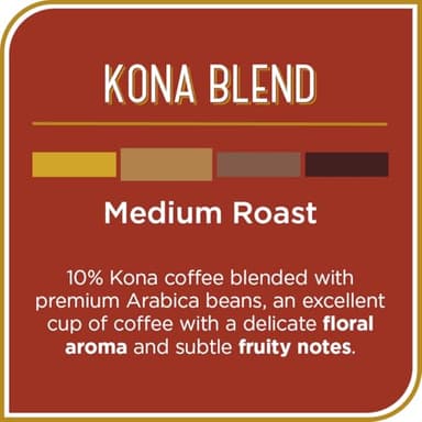 Don Francisco's Kona Blend Ground Coffee, Medium Roast – 100% Arabica, 10 oz Bag, Premium Coffee for Drip, Pour Over and French Press - Image 2