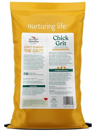 Manna Pro Chick Grit, Digestive Supplement for Young Poultry and Bantam Breed, Probiotics to Support Digestion, No Artificial Ingredients or Preservatives, Insoluble Crushed Granite, 25 lbs - Image 2