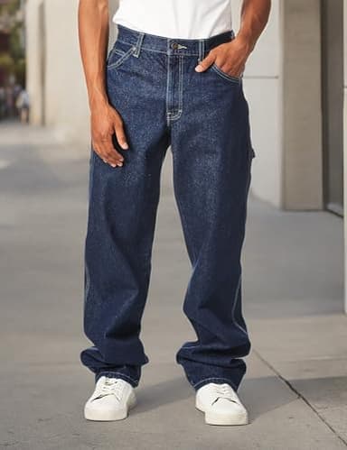 Dickies mens Relaxed Fit Carpenter jeans, Indigo Blue, 36W x 32L US - Image 5