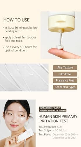 mixsoon Bean Sunscreen 1.69 Fl. Oz. / 50ml SPF 50 Airy Texture Type Lightweight No White Cast For Face Korean Glass Skin Care - Image 7
