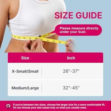 Fit Geno Posture Corrector for Women: Adjustable Lightweight Upper Back Brace for Neck Shoulder & Upper Back Pain Relief - Improve Posture Correct Hunchback Slouching Kyphosis Invisible Under Clothes (XS/S Under Bust 26"-37") - Image 6