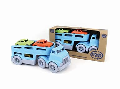 Green Toys Car Carrier, Blue - Pretend Play, Motor Skills, Kids Toy Vehicle. No BPA, phthalates, PVC. Dishwasher Safe, Recycled Plastic, Made in USA. - Image 9