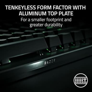 Razer Huntsman V3 Pro TKL Esports Gaming Keyboard: Analog Optical Switches - Razer Snap Tap - Rapid Trigger - Adjustable Actuation - Media Keys & Dial - Doubleshot PBT Keycaps - Wrist Rest - Black - Image 9