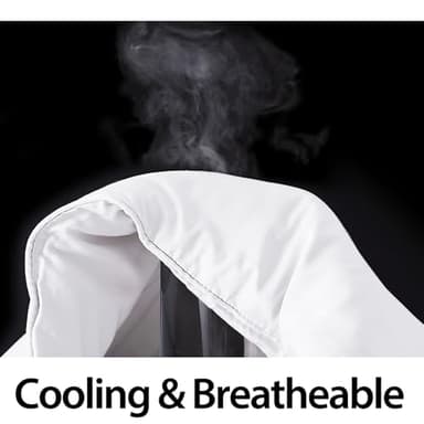 Luxurious 50x70 Inch Lap Quilt & Throw Blanket - Ultra Soft & Breathable Bamboo Viscose Fabric - Perfect for Couch, Bed, Wheelchair, Elderly Care, and Travel, Machine Washable, White - Image 4