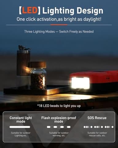 22PSI Rechargeable Paddle Board Pump Electric Portable, 2000ma*8 Battery Powered SUP Pump for Inflatables Paddleboard Kayak Tent Boat for Inflation and Deflation with DC12V car (Orange_US - Image 7