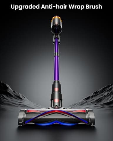 Cordless Vacuum Cleaner, 550W 45KPA 70 Mins Vacuum Cleaners for Home, Self-Standing Cordless Vacuum with Charging Dock Station, LED Display, Upgraded Anti-Tangle Stick Vacuum for Pet Hair/Carpet/Floor - Image 4