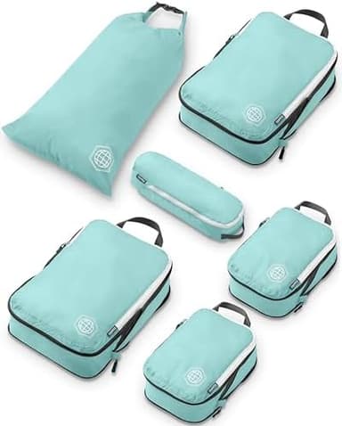 Compression Packing Cubes Set for Travel - Lightweight, Durable Clothes Organizer for Carry-On Luggage and Suitcases by TRIPPED Travel Gear - Image 3