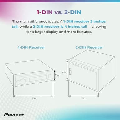 Pioneer DMH-1600NEX 6.8" Double-Din Digital Multimedia Receiver - Built in Bluetooth, Wired Apple CarPlay and Android Auto, Touchscreen, Rear Camera Input - Image 6