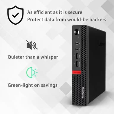 Lenovo ThinkCentre M625q Tiny Business MFF Desktop, Dual Core A4 9120C, 16GB RAM, 256GB SSD, DP, Type-C, Support 2-Monitor 4K, RJ-45, Wi-Fi, Windows 11 Pro, Black, for Home Office & Corporate - Image 5