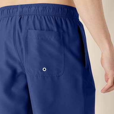 Amazon Essentials Men's 9" Swim Trunks with Mesh Lining, Pockets, Drawstring Closure, Navy, XX-Large - Image 4