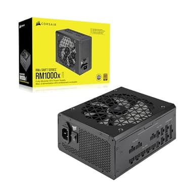 Corsair RM1000x Shift Fully Modular ATX Power Supply - Modular Side Interface - ATX 3.1 & PCIe 5.1 Compliant - Zero RPM Fan Mode - 105°C-Rated Capacitors - 80 Plus Gold Efficiency - Black - Image 8