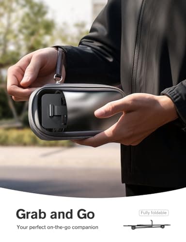 Nulaxy 2 Pack Dual Folding Cell Phone Stand, Fully Adjustable Phone Holder for Desk, Compatible with iPhone 17 16 15 14 13 12 11, Nintendo Switch, All Phones, Black & Rose Gold - Image 3