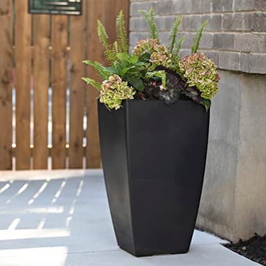 Mayne Kobi 26-Inch Tall Planter – Self-Watering, Weather-Resistant Planter for Flowers – Durable Indoor/Outdoor Design for Patio, Porch, or Entryway - Image 7