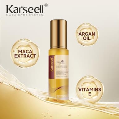 Karseell Moroccan Argan Oil for Hair Healing Cold Pressed Weightless Argan Oil Hair Serum for Dry Damaged Hair 50ml - Image 3
