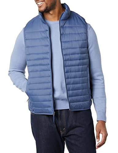 Amazon Essentials Men's Lightweight Water-Resistant Packable Puffer Vest, Indigo, XX-Large - Image 4
