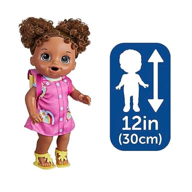 Baby Alive Time for School Baby Doll Set, 12 Inch, Back to School Toys for Girls & Boys, Black Hair, Preschool Gifts for Kids, Ages 3+ (Amazon Exclusive) - Image 6